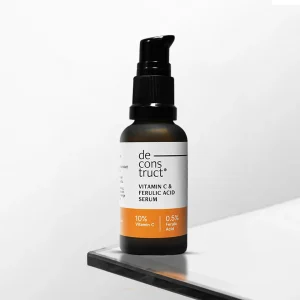 Vitamin C Serum For Face - 10% Vitamin C + 0.5 % Ferulic Acid | Non-Irritating , Non-Sticky